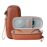 HIBLOKS Portable Protection PU leather Case for Ray-Ban Meta Wayfarer/Skyler/Headliner & Gen 2 and Oakley Meta HSTN Smart Glasses