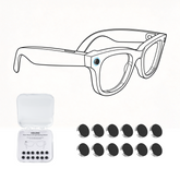HIBLOKS 12PCS LED Anti Glare Sticker For Ray-Ban Meta & Gen 2 Wayfarer Skyler Headliner & Oakley Meta HSTN Smart Glasses Accessories