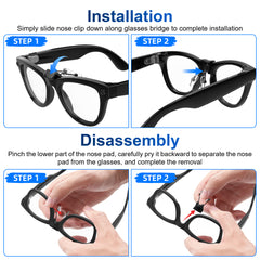 HIBLOKS Eyeglass Nose Pads Compatible with Ray-Ban Meta Wayfarer Gen 1 & Gen 2
