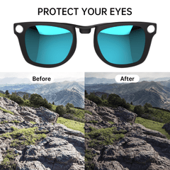 HiBloks Polarized Clip Lenses for Ray-Ban Meta Wayfarer Smart Glasses - Hibloks AI Glasses Accessories Store