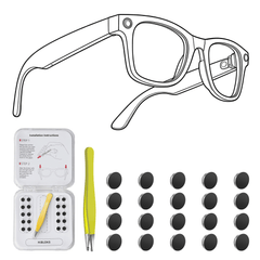 HIBLOKS 20PCS Anti-Glare LED Sticker Compatible with Ray-Ban Meta & Gen 2 Wayfarer Skyler Headliner & Oakley Meta HSTN Smart Glasses Accessories - Hibloks AI Glasses Accessories Store