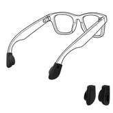 HIBLOKS Eyeglass Ear Grip Compatible with Ray-Ban Meta - Hibloks AI Glasses Accessories Store