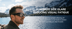 HiBloks Full Coverage Safety Glasses Black Side Shields for Ray-Ban Meta Gen 1 & 2 - Hibloks AI Glasses Accessories Store