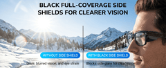 HiBloks Full Coverage Safety Glasses Black Side Shields for Ray-Ban Meta Gen 1 & 2 - Hibloks AI Glasses Accessories Store