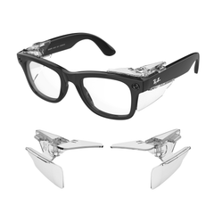 HiBloks Full Coverage Safety Glasses Side Shields for Ray-Ban Meta Gen 1 & 2 - Hibloks AI Glasses Accessories Store