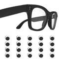 HiBloks 20PCs LED Blockers Oval Compatible with Ray Ban Meta Wayfarer/Skyler/Headliner(Gen 1 & 2) Oakley HSTN Smart Glasses Accessories, LED Light Blocking Stickers Oval Shaped Restickable Light Covers