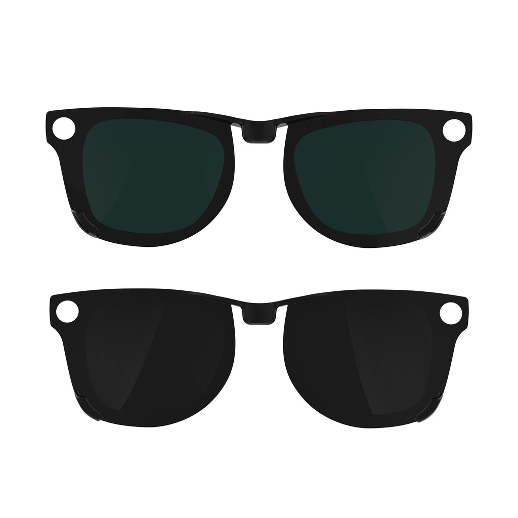 HIBLOKS 2Pcs Polarized Clip for Ray-Ban Meta Wayfarer