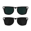 HIBLOKS 2Pcs Polarized Clip for Ray-Ban Meta Wayfarer