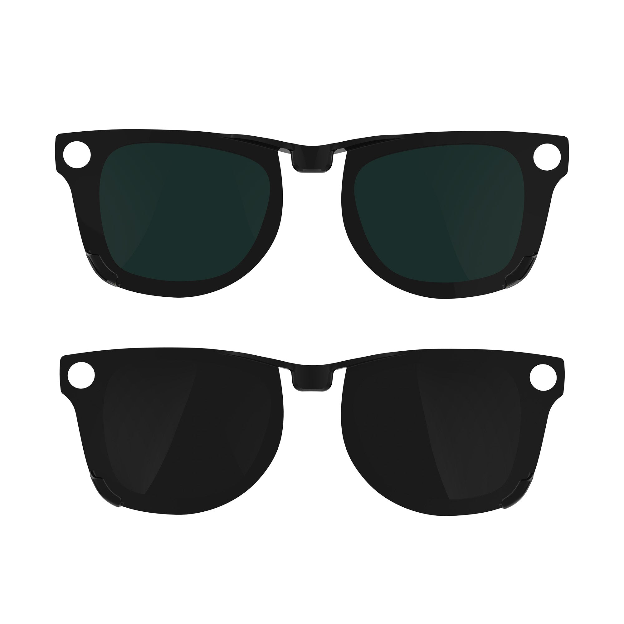 HIBLOKS 2Pcs Polarized Clip for Ray-Ban Meta Wayfarer