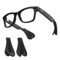 HiBloks Ear Grips with Cushions for Ray-Ban Meta Gen 1 & Gen 2 Wayfarer/Skyler/Headliner/Blayzer, Silicone Temple Tips Sleeve Non-Slip Eyeglasses Retainers Comfortable Ear Hook