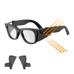 HiBloks Safety Glasses Side Shields for Ray-Ban Meta
