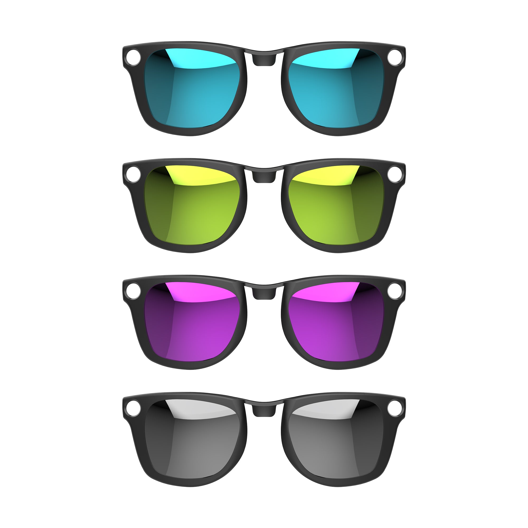 HiBloks 8 colors Polarized Clip-on Sunglasses for Ray-Ban Meta Wayfarer Smart Glasses