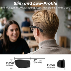 HiBloks Ai-glass Ear Grip Compatible with Ray-Ban Meta Smart Glasses