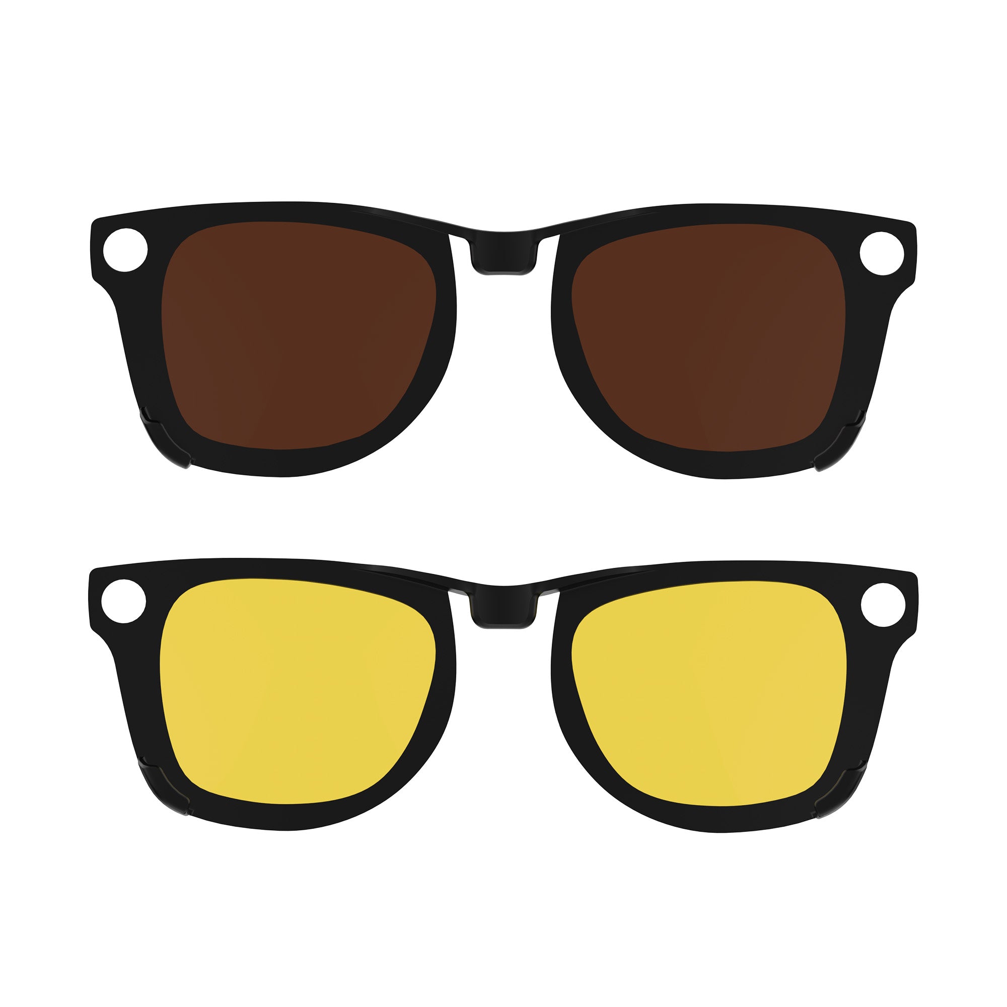 HIBLOKS 2Pcs Polarized Clip for Ray-Ban Meta Wayfarer