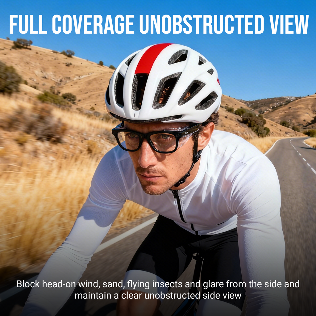 HiBloks Full Coverage Safety Glasses Side Shields for Ray-Ban Meta Gen 1 & 2