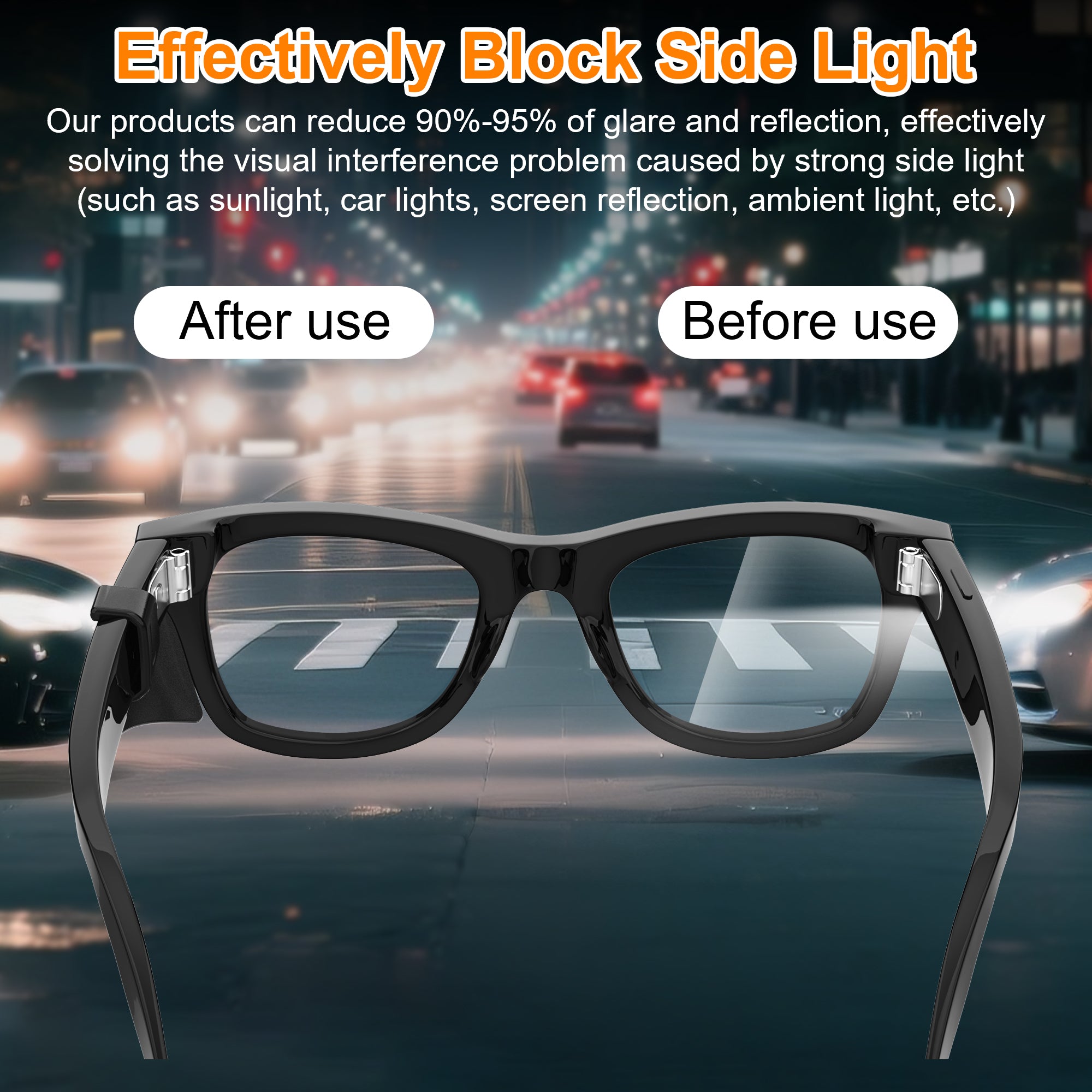 HiBloks Safety Glasses Side Shields for Ray-Ban Meta