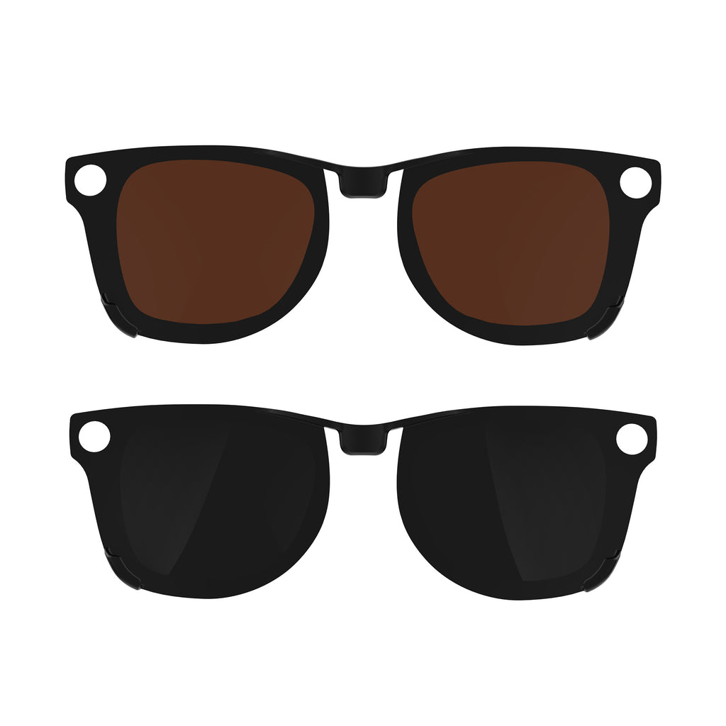 HIBLOKS 2Pcs Polarized Clip for Ray-Ban Meta Wayfarer
