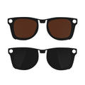 HIBLOKS 2Pcs Polarized Clip for Ray-Ban Meta Wayfarer