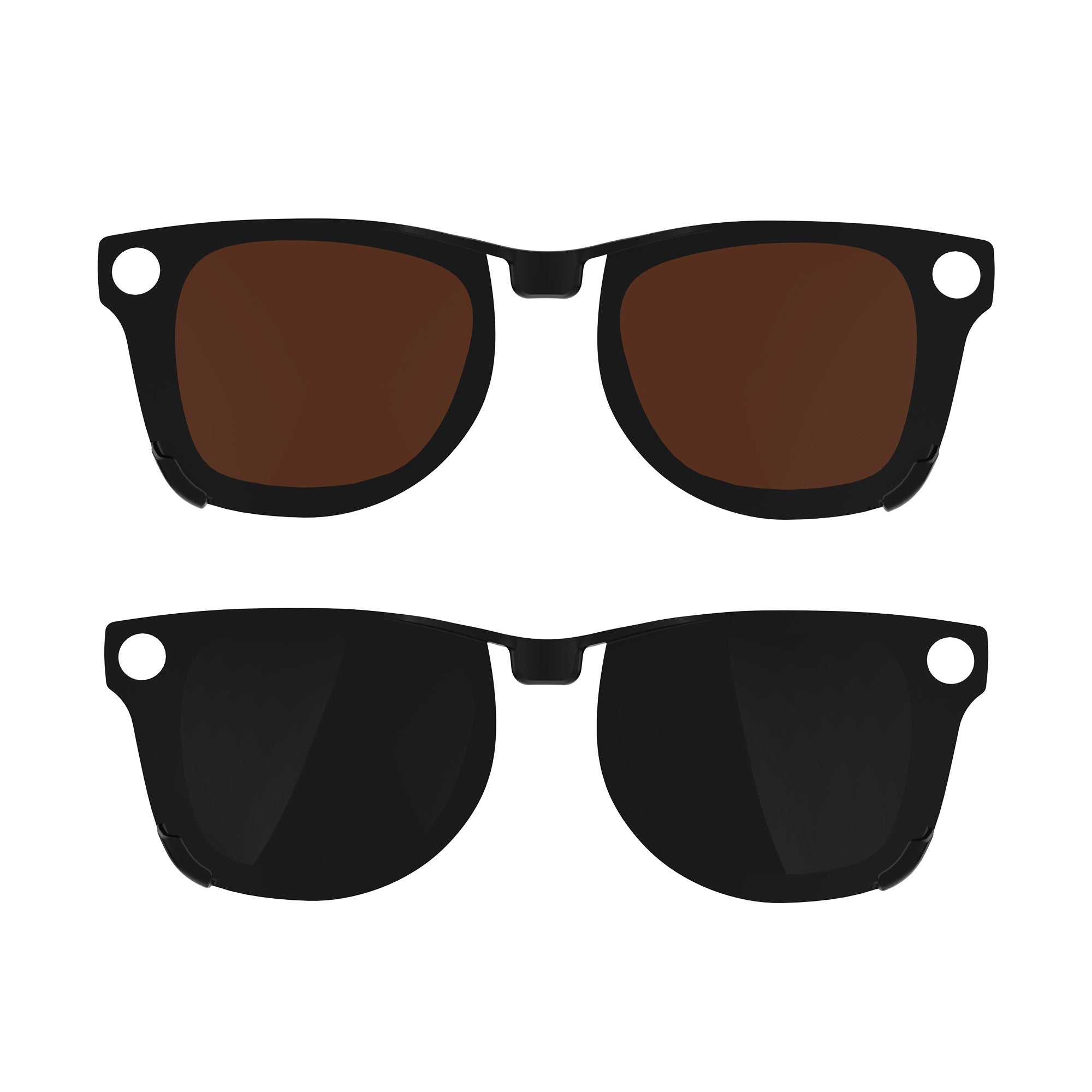 HIBLOKS 2Pcs Polarized Clip for Ray-Ban Meta Wayfarer