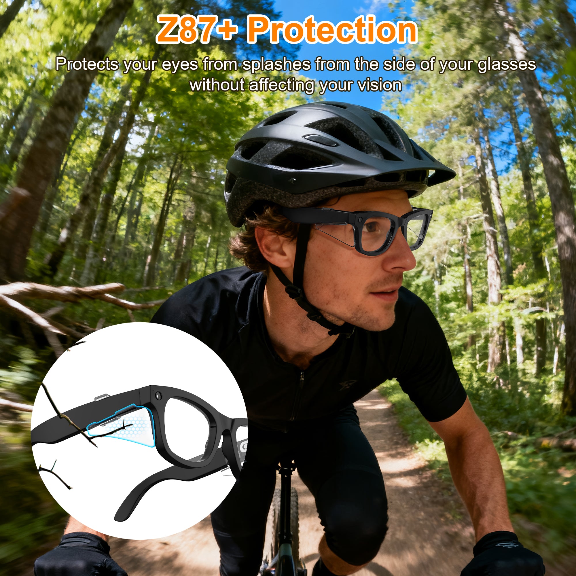 HiBloks Safety Glasses Side Shields for Ray-Ban Meta