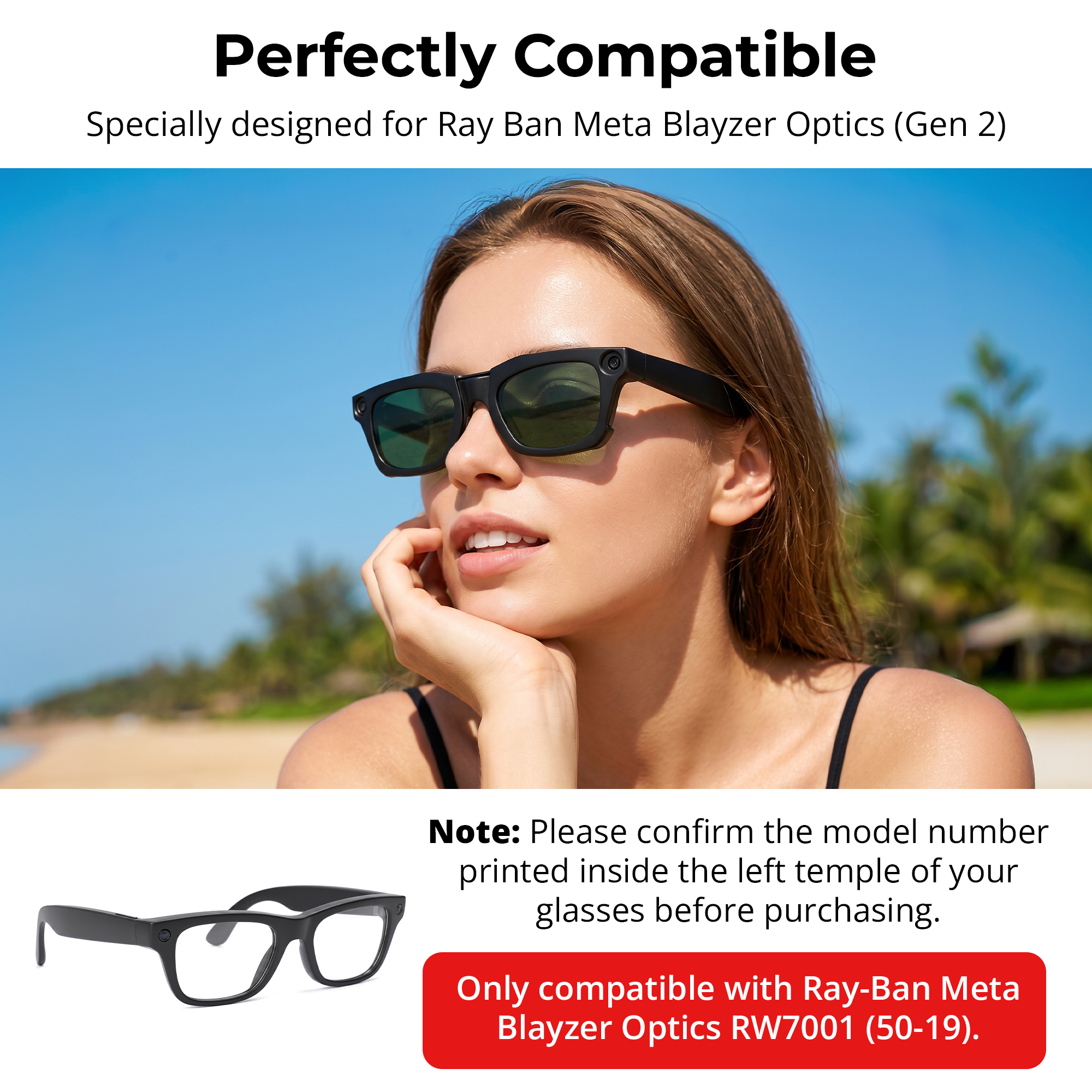 HiBloks 4 colors Polarized Clip-on Sunglasses for Ray-Ban Meta Blayzer Optics Gen 2 Smart Glasses