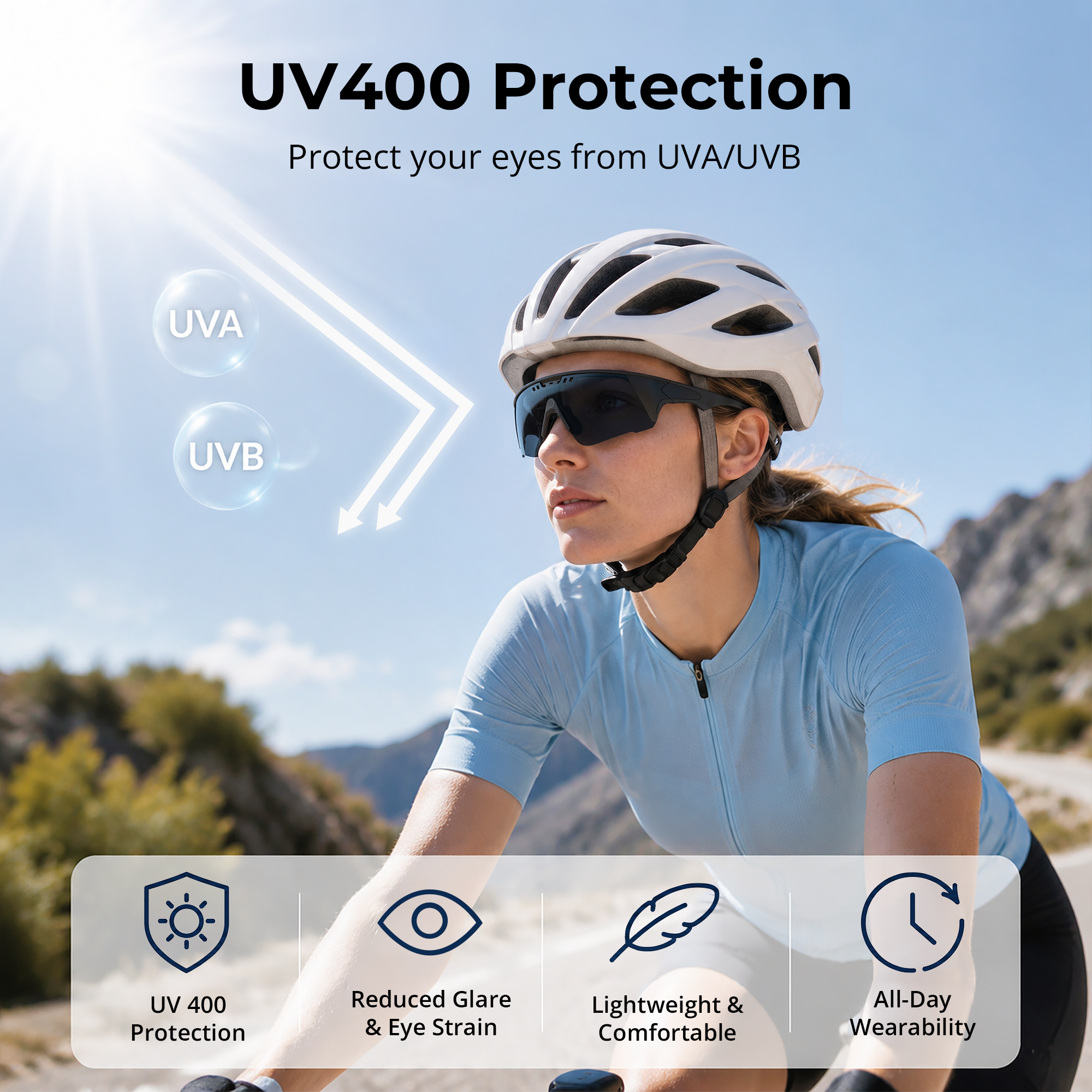 HiBloks 2 colors Polarized UV400 Replacement Lens for Oakley Meta Vanguard Glasses Smart Glasses
