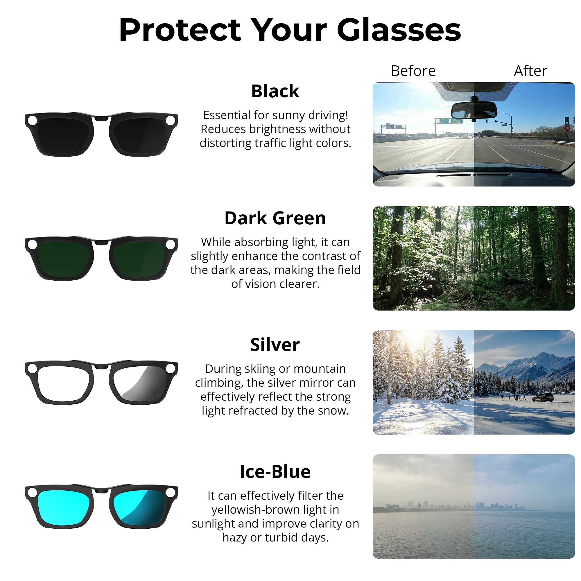 HiBloks 4 colors Polarized Clip-on Sunglasses for Ray-Ban Meta Blayzer Optics Gen 2 Smart Glasses