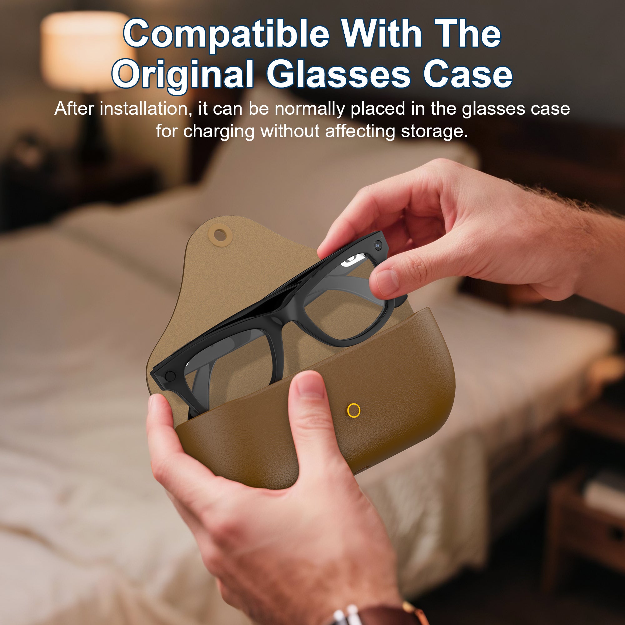 HIBLOKS LED Anti Glare Sticker For Ray-Ban Meta & Gen 2 Wayfarer Skyler Headliner & Oakley Meta HSTN Smart Glasses Accessories