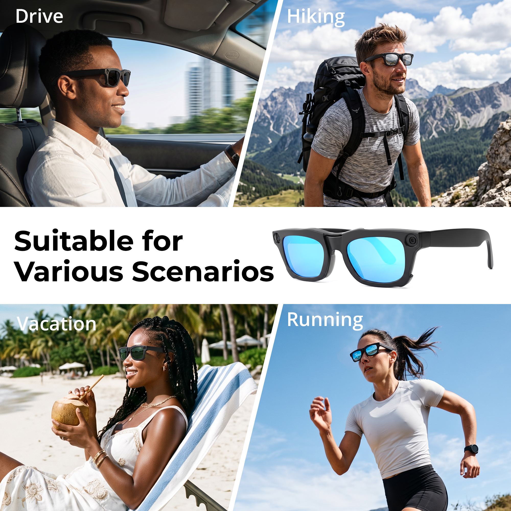 HiBloks 4 colors Polarized Clip-on Sunglasses for Ray-Ban Meta Blayzer Optics Gen 2 Smart Glasses
