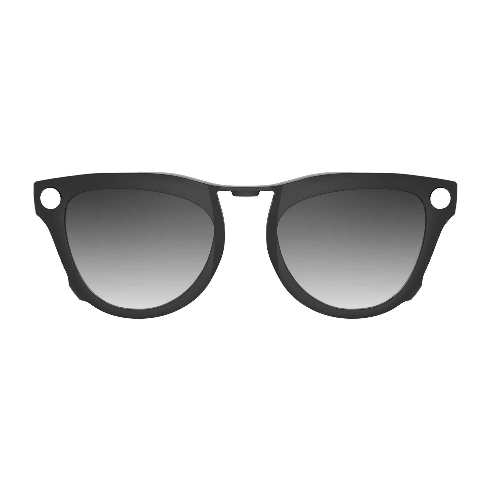 HiBloks 4 Gradient Colors Polarized Clip-on Sunglasses for Ray-Ban Meta Skyler Shiny Black Smart Glasses
