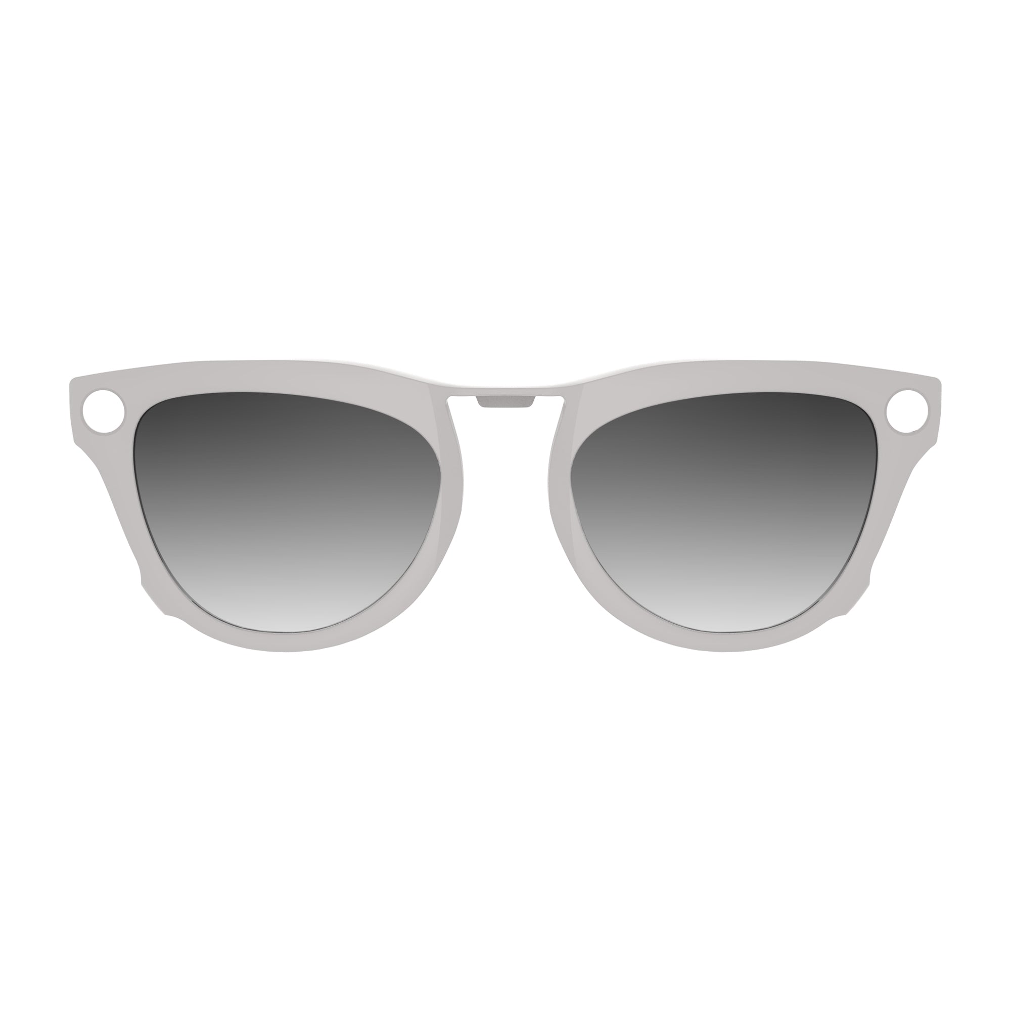 HiBloks 4 Gradient Colors Polarized Clip-on Sunglasses for Ray-Ban Meta Skyler Shiny Chalky Grey Smart Glasses
