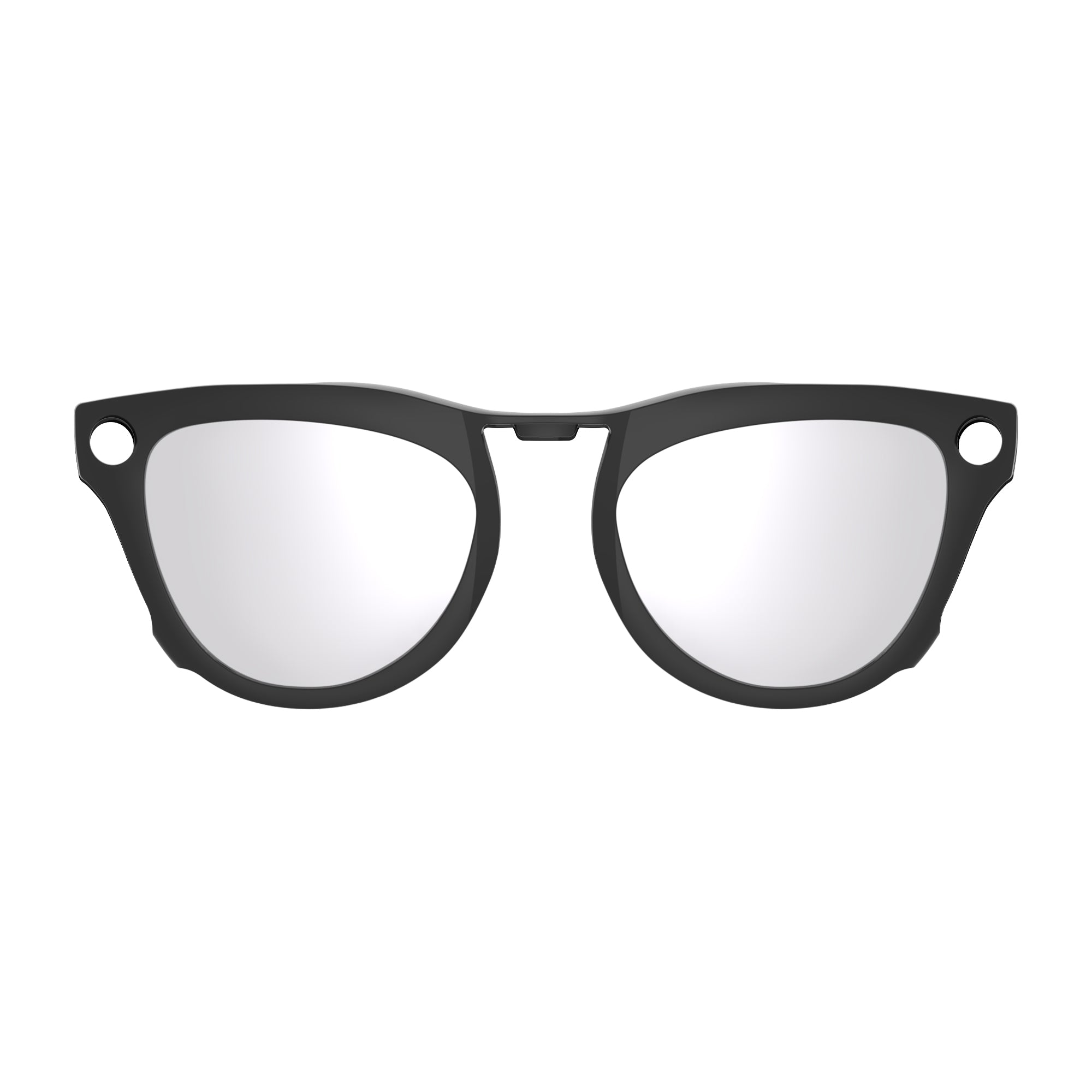 HiBloks 4 Gradient Colors Polarized Clip-on Sunglasses for Ray-Ban Meta Skyler Shiny Black Smart Glasses