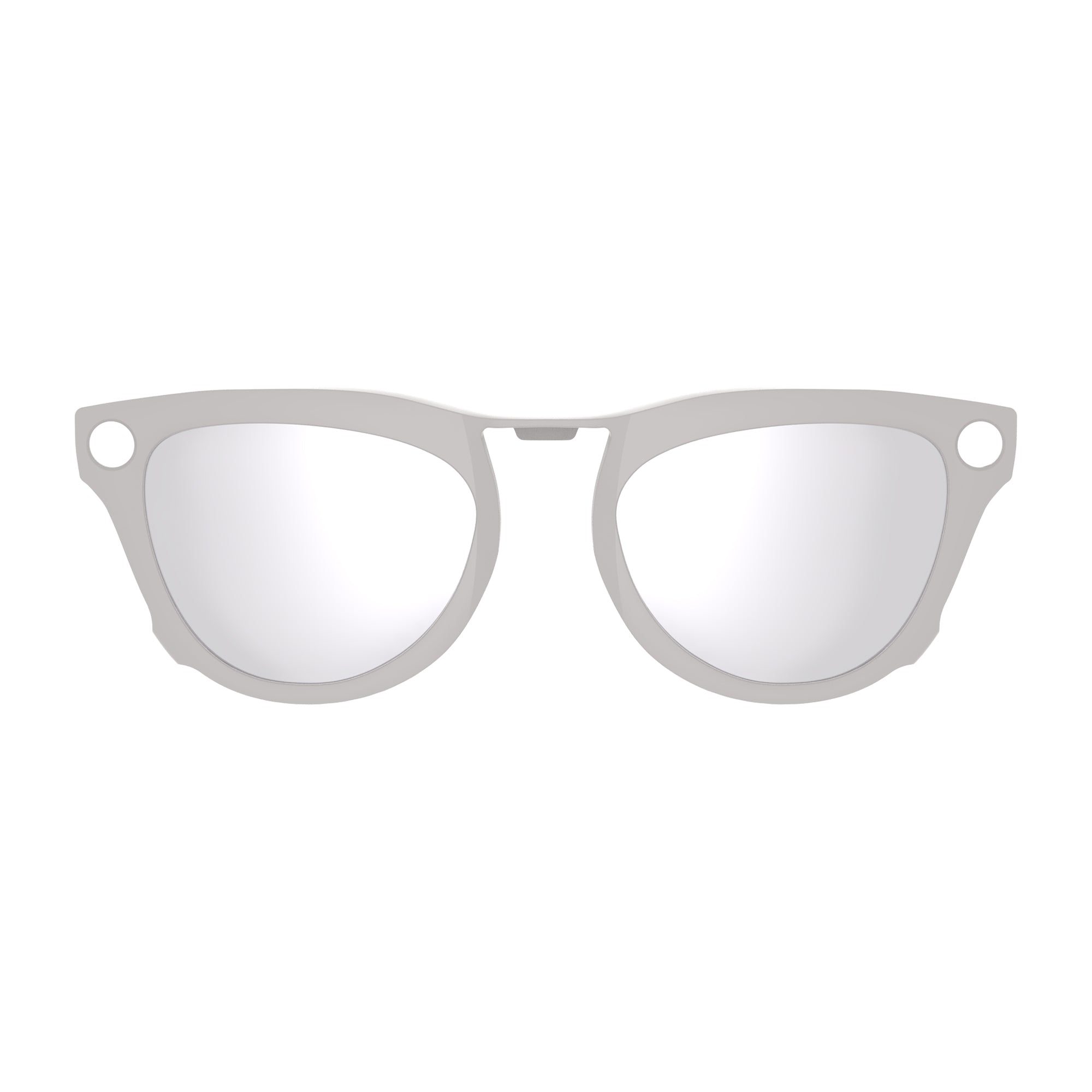 HiBloks 4 Gradient Colors Polarized Clip-on Sunglasses for Ray-Ban Meta Skyler Shiny Chalky Grey Smart Glasses