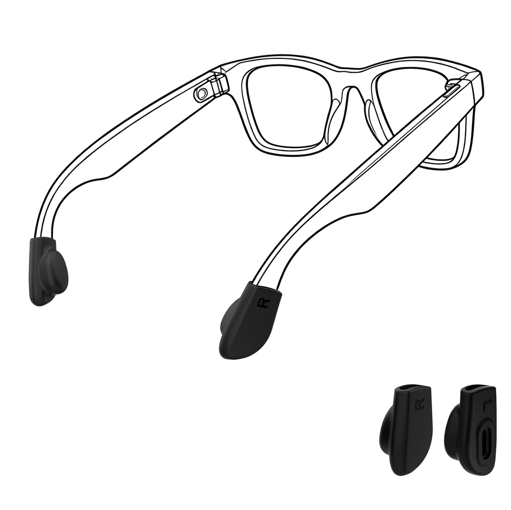 HIBLOKS Eyeglass Ear Grip Compatible with Ray-Ban Meta