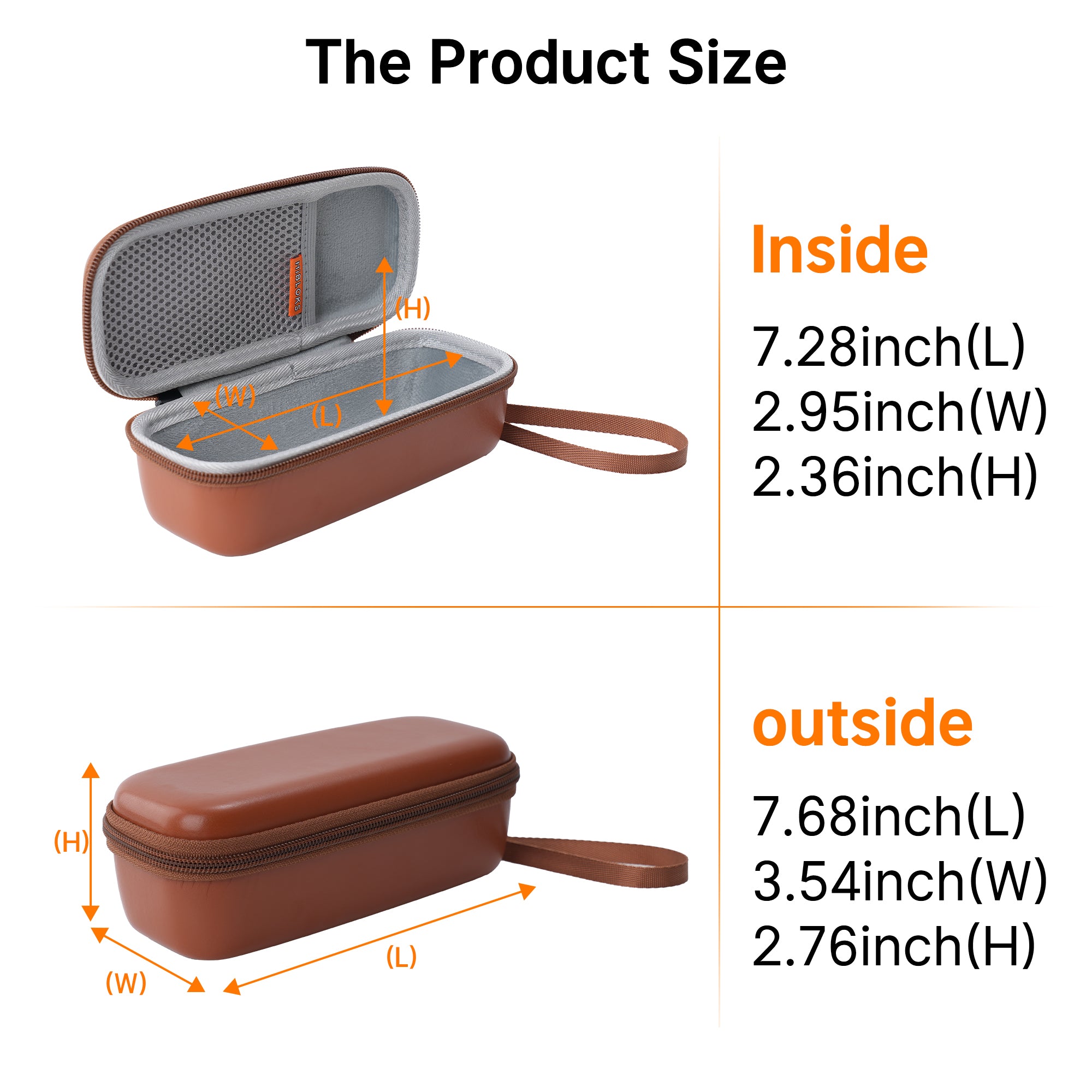 HIBLOKS Portable Protection PU leather Case for Ray-Ban Meta Wayfarer/Skyler/Headliner & Gen 2 and Oakley Meta HSTN Smart Glasses
