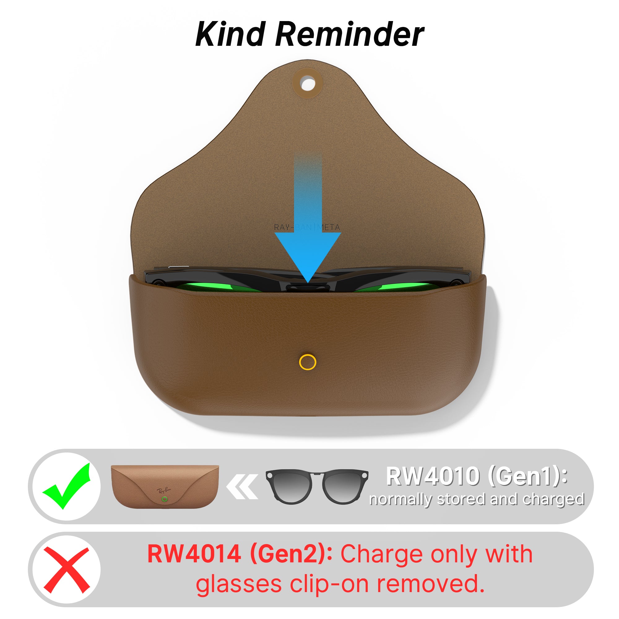 HiBloks 4 Gradient Colors Polarized Clip-on Sunglasses for Ray-Ban Meta Skyler Shiny Black Smart Glasses