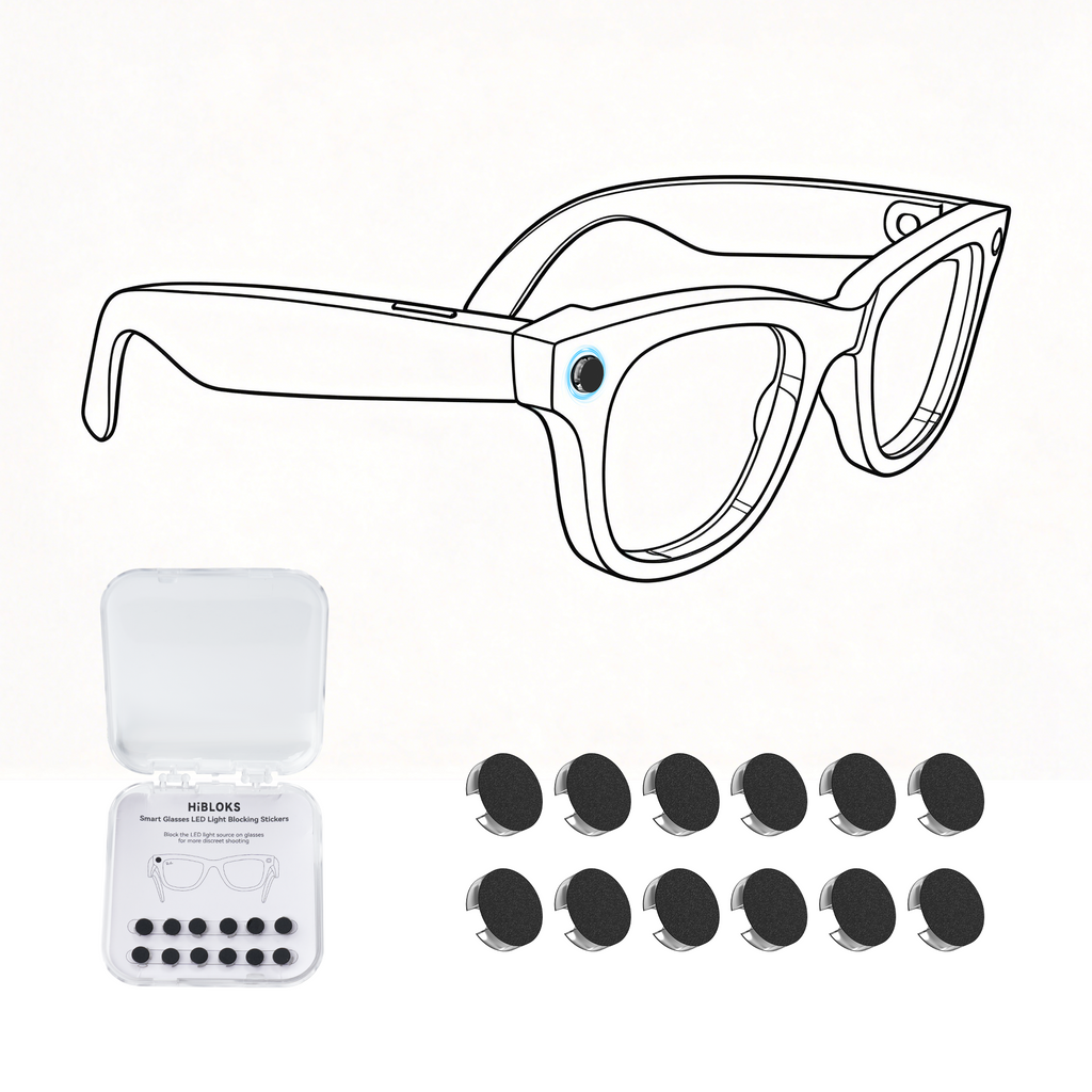 HIBLOKS LED Anti Glare Sticker For Ray-Ban Meta & Gen 2 Wayfarer Skyler Headliner & Oakley Meta HSTN Smart Glasses Accessories