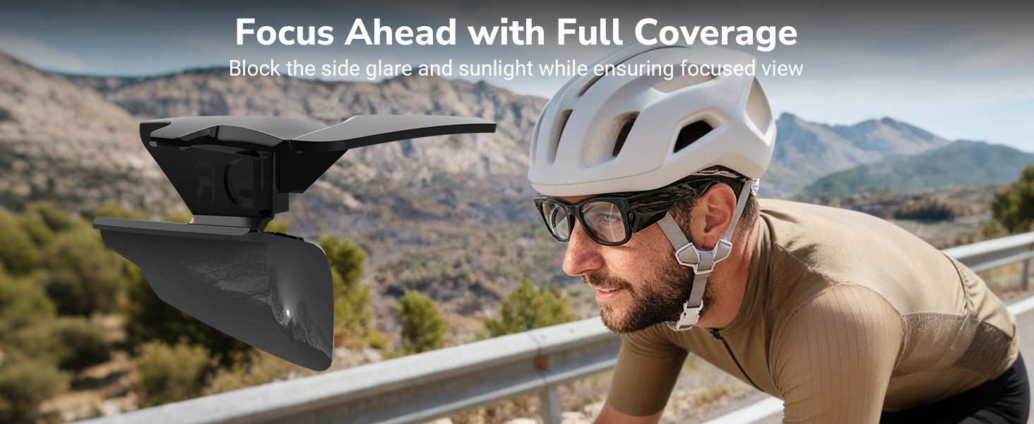 HiBloks Full Coverage Safety Glasses Black Side Shields for Ray-Ban Meta Gen 1 & 2