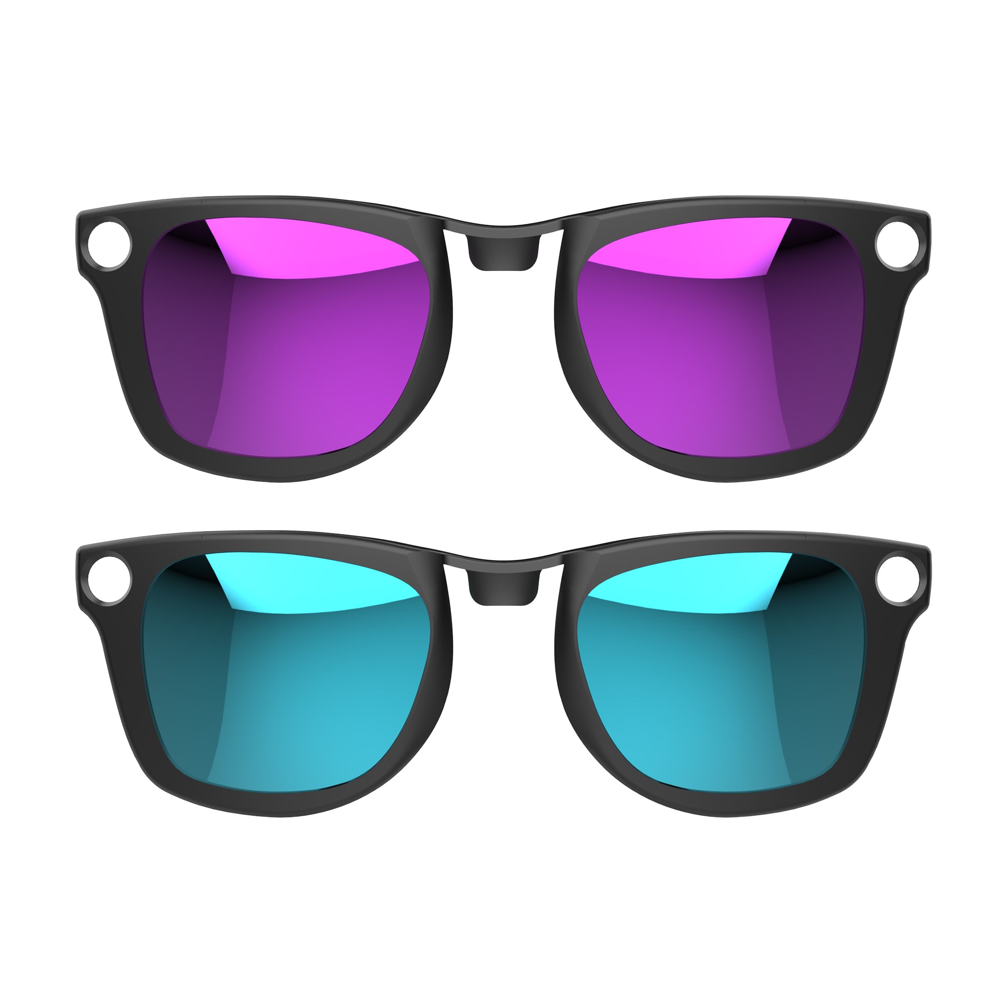 HiBloks 2Pcs Polarized Clip for Ray-Ban Meta Wayfarer
