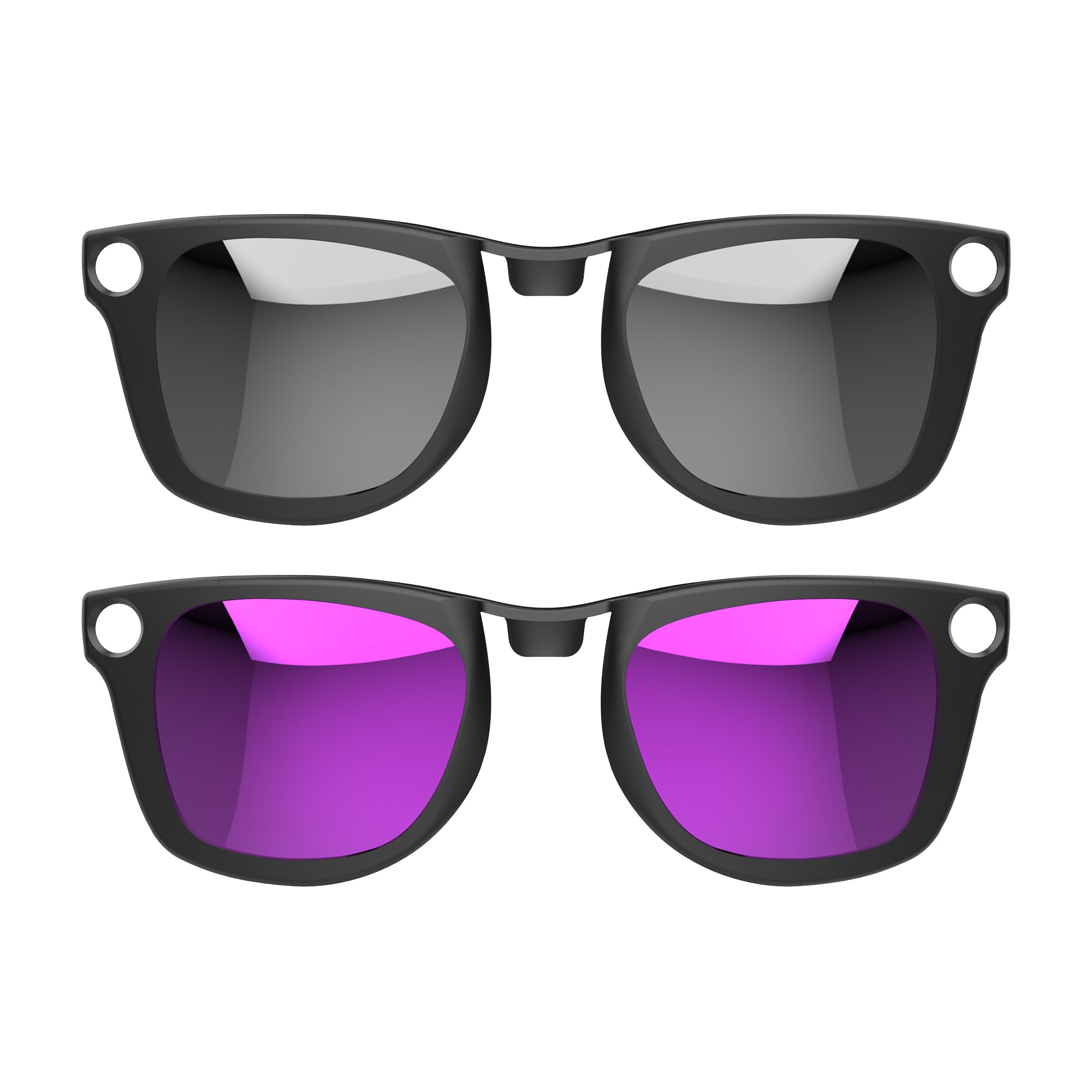 HiBloks 2Pcs Polarized Clip for Ray-Ban Meta Wayfarer