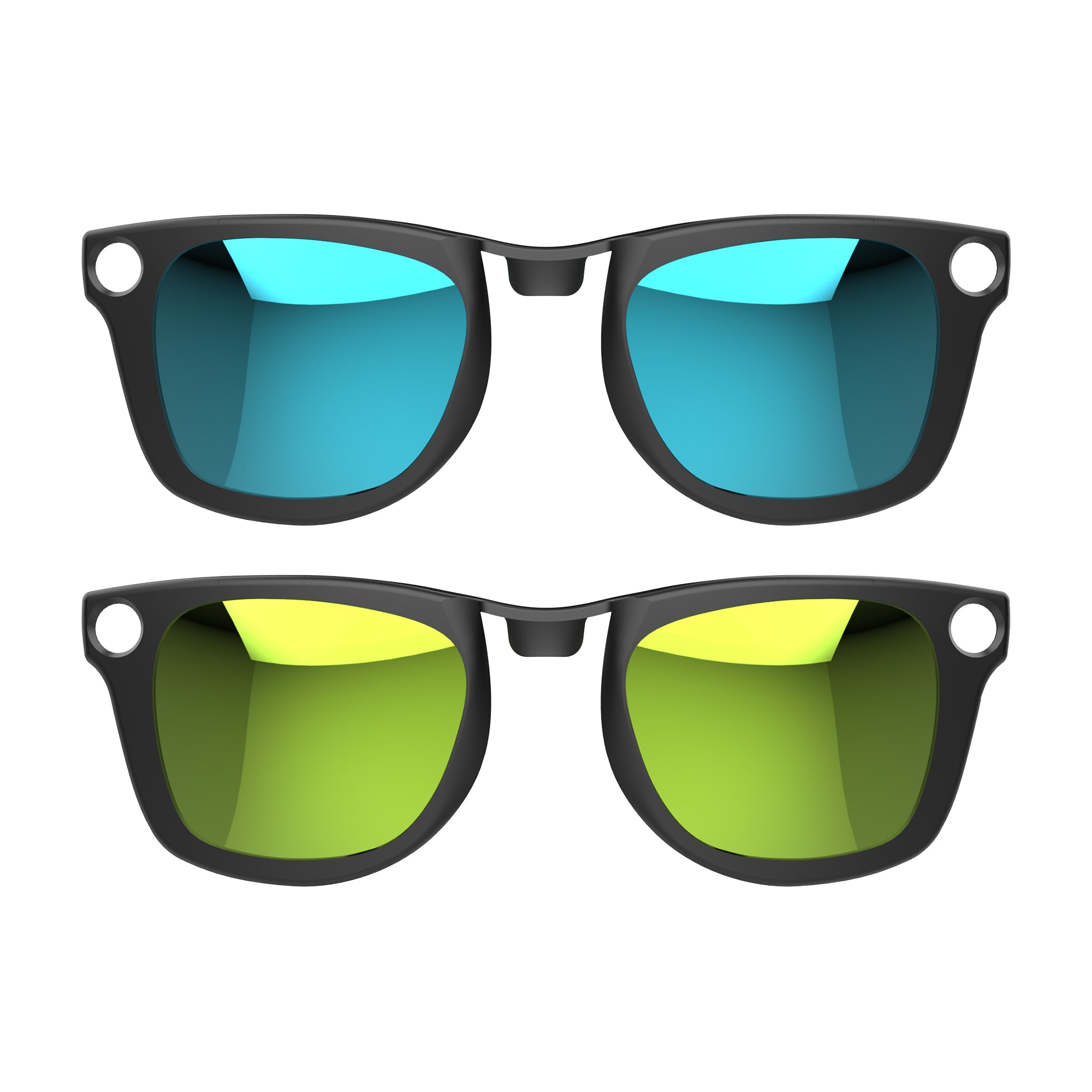 HiBloks 2Pcs Polarized Clip for Ray-Ban Meta Wayfarer