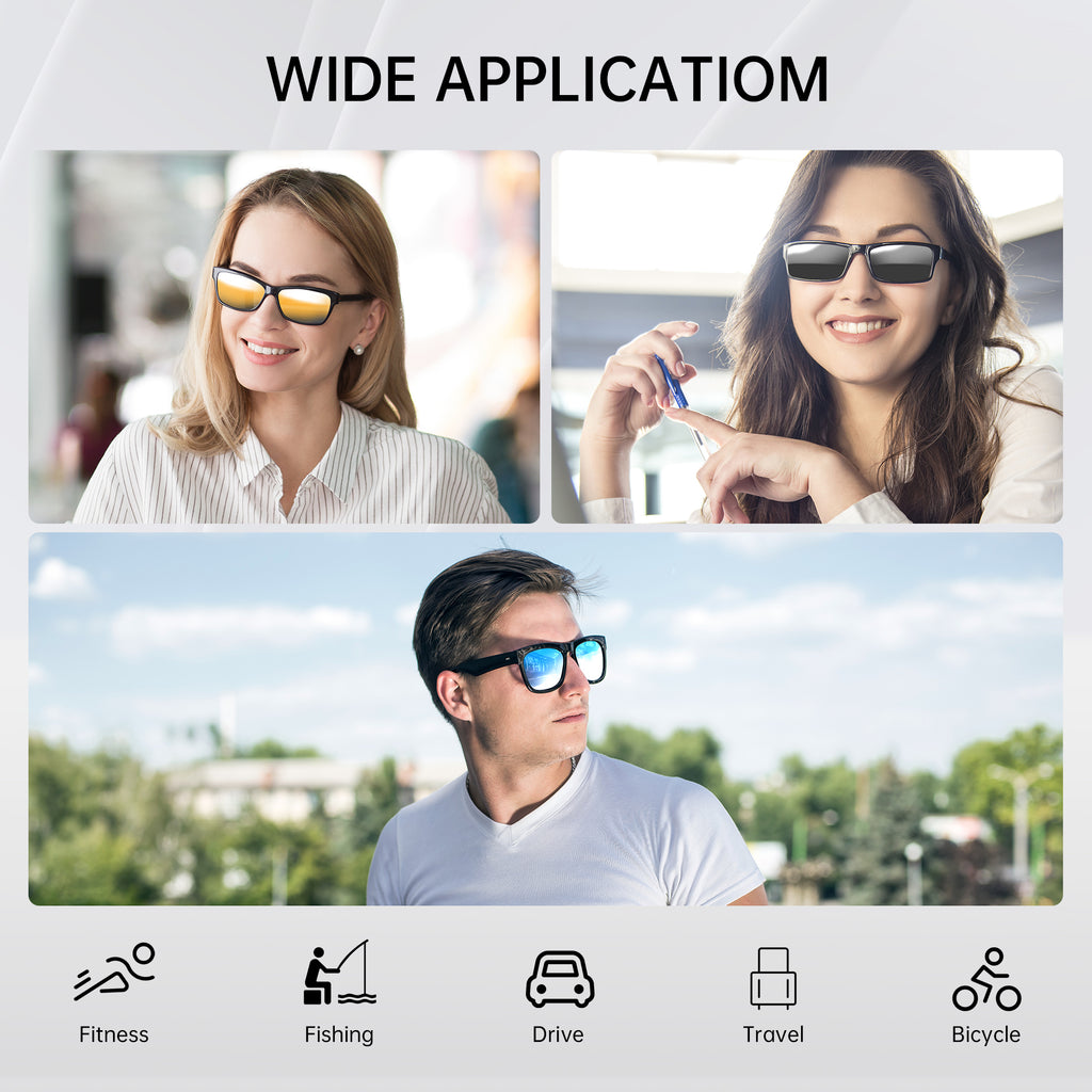 HiBloks 2Pcs Polarized Clip for Ray-Ban Meta Wayfarer