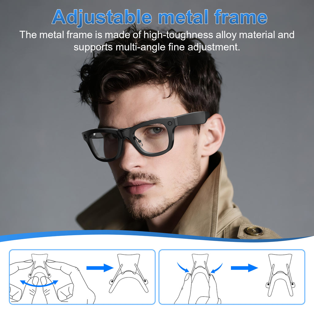 HIBLOKS Eyeglass Nose Pads Compatible with Ray-Ban Meta Wayfarer Gen 1 & Gen 2