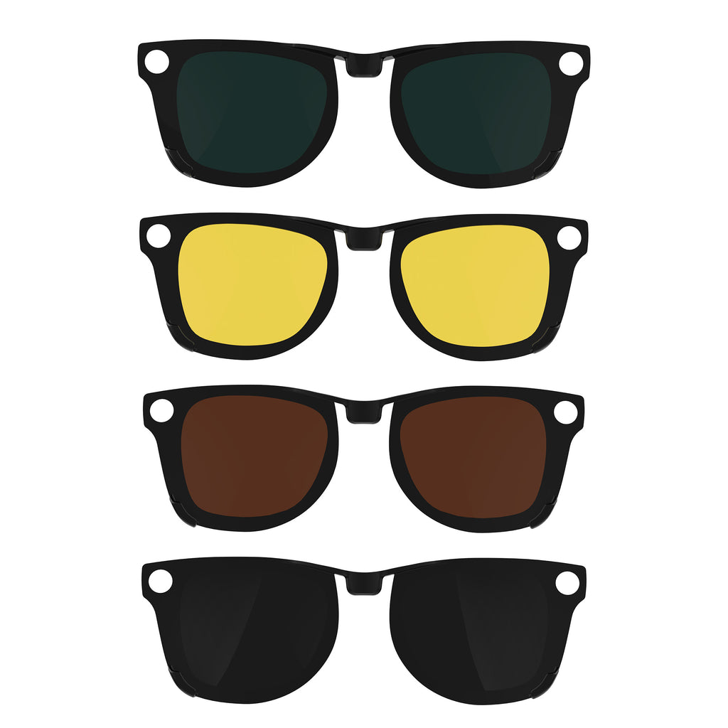 HIBLOKS 4Pcs Polarized Clip for Ray-Ban Meta Wayfarer
