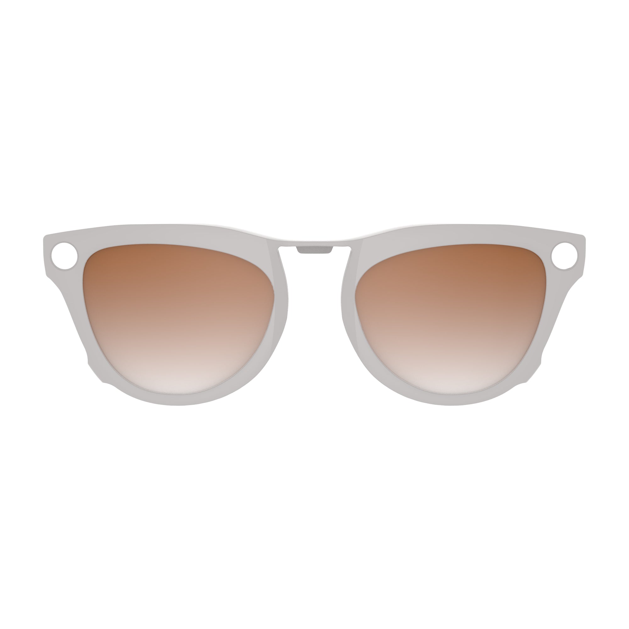 HiBloks 4 Gradient Colors Polarized Clip-on Sunglasses for Ray-Ban Meta Skyler Shiny Chalky Grey Smart Glasses