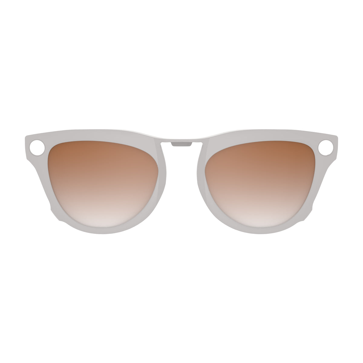 HiBloks 4 Gradient Colors Polarized Clip-on Sunglasses for Ray-Ban Meta Skyler Shiny Chalky Grey Smart Glasses