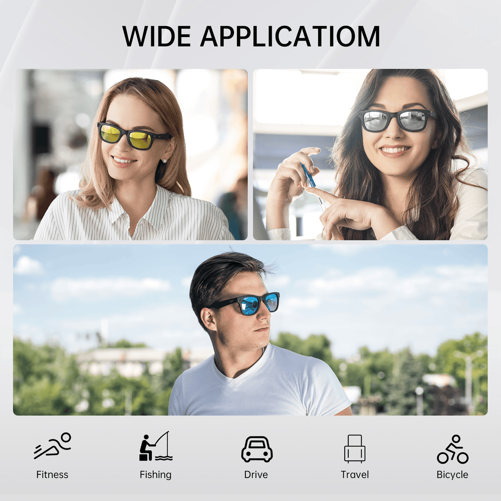 HiBloks Polarized Clip Lenses for Ray-Ban Meta Wayfarer Smart Glasses - Hibloks AI Glasses Accessories Store