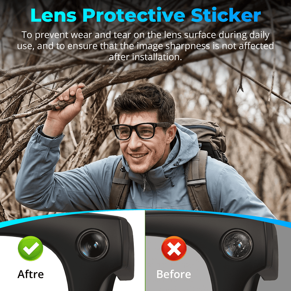 HIBLOKS 10Pcs 3 in 1 Anti-Glare LED Sticker Set for Ray-Ban Meta Wayfarer/Skyler/Headliner Gen 2 & Oakley Meta HSTN Smart Glasses