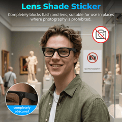 HIBLOKS 10Pcs 3 in 1 Anti-Glare LED Sticker Set for Ray-Ban Meta Wayfarer/Skyler/Headliner Gen 2 & Oakley Meta HSTN Smart Glasses