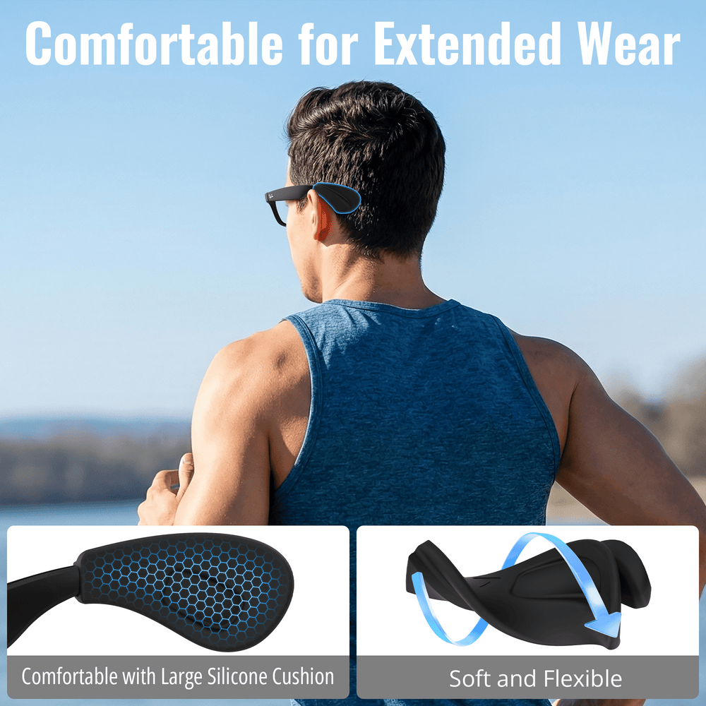 HiBloks Ear Grips with Cushions for Ray-Ban Meta Gen 1 & Gen 2 Wayfarer/Skyler/Headliner/Blayzer - Hibloks AI Glasses Accessories Store